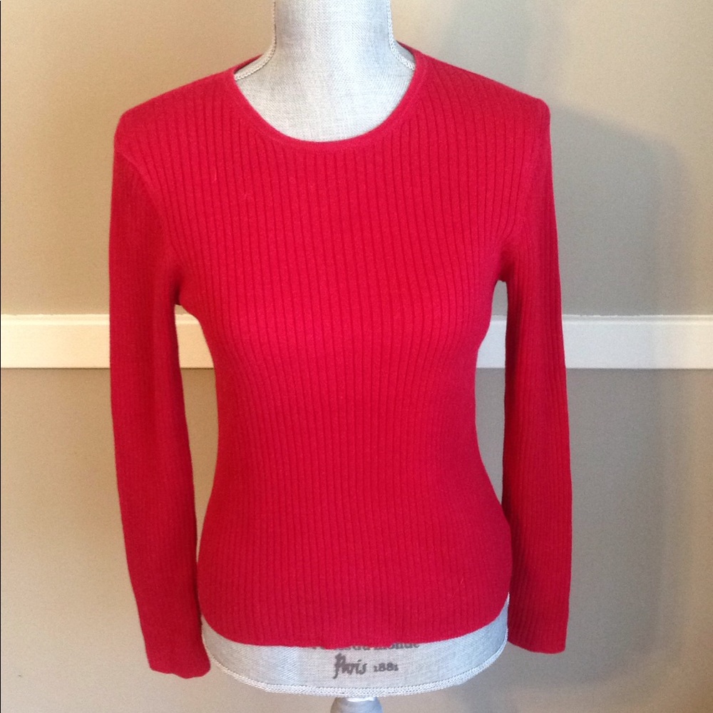 Eddie Bauer red sweater